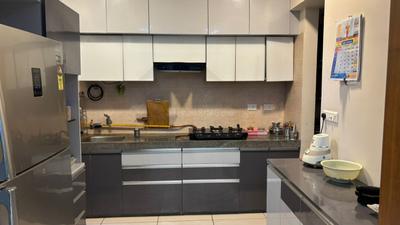 Kitchen Image of 1280 Sq.ft 2 BHK Apartment / Flat for rent in Adani Aster Neo, Shantigram Ahmedabad for Rs. 34000