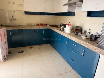 Kitchen Image of 1500 Sq.ft 3 BHK Apartment / Flat for rent in Rohit Grand, Guramba Lucknow for Rs. 21000