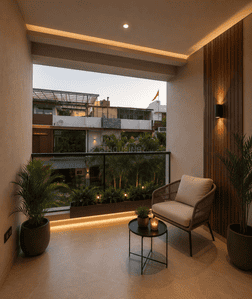 Balcony Image of 4600 Sq.ft 5 BHK Independent House for sale in Vidhan Sabha Road Raipur for Rs. 27000005