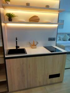 Kitchen Image of 400 Sq.ft 1 RK Studio for sale in Starwing Trilive Moral Tower B, Andheri East Mumbai for Rs. 7000000