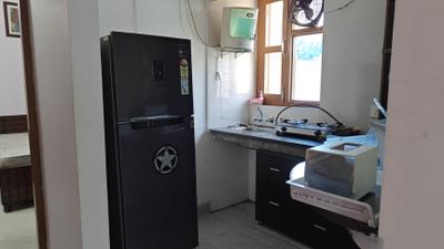 Kitchen Image of 590 Sq.ft 1 BHK Independent House for rent in Sunny Enclave Zirakpur for Rs. 12500