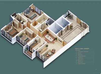Image of 958 Sq.ft 2 BHK Apartment / Flat for sale in Andheri West, Mumbai for Rs. 19800000