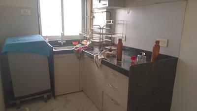 Kitchen Image of 725 Sq.ft 1.5 BHK Apartment / Flat for rent in Raheja Ridgewood, Goregaon East Mumbai for Rs. 62000