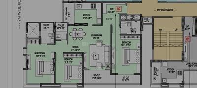 Image of 1445 Sq.ft 3 BHK Apartment / Flat for sale in Kothrud, Pune for Rs. 18500000