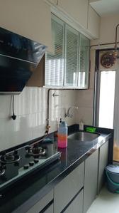 Kitchen Image of 707 Sq.ft 2 BHK Apartment / Flat for rent in Arkade Earth, Kanjurmarg East Mumbai for Rs. 75000