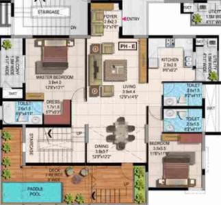 Image of 1273 Sq.ft 3 BHK Apartment / Flat for sale in 22 And Crest, Yeswanthpur, Bengaluru for Rs. 25000000