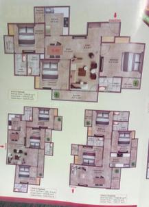 Floor Plan Image of 1578 Sq.ft 3 BHK Apartment / Flat for sale in I And T Jheel Residency, Phaphamau Allahabad for Rs. 9029000
