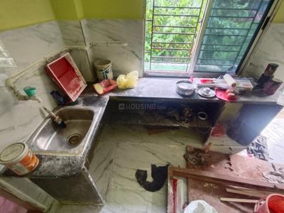 Kitchen Image of 250 Sq.ft 1 RK Independent House for rent in Kaikhali Kolkata for Rs. 4500