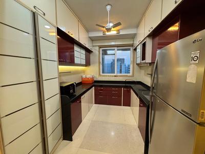 Kitchen Image of 1800 Sq.ft 3 BHK Apartment / Flat for rent in Omkar Veda Exclusive, Parel Mumbai for Rs. 170000