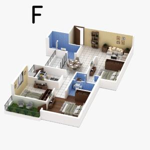 Image of 1053 Sq.ft 3 BHK Apartment / Flat for sale in Tapoban Park View Residency, Bamunara, Durgapur for Rs. 3756000