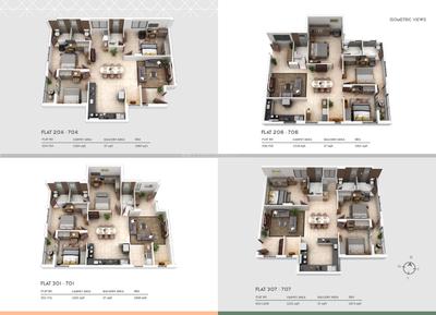 Image of 1600 Sq.ft 3 BHK Apartment / Flat for sale in Jharapada, Bhubaneswar for Rs. 12895000