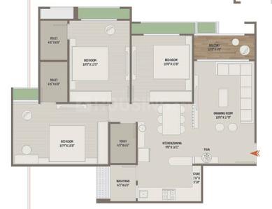 Image of 1800 Sq.ft 3 BHK Apartment / Flat for sale in Vaishno Devi Circle, Ahmedabad for Rs. 7600000