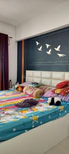 Bedroom Image of 1575 Sq.ft 3 BHK Apartment / Flat for rent in SJR Blue Waters, Parappana Agrahara Bengaluru for Rs. 70000