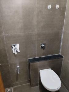 Common Bathroom Image of 2500 Sq.ft 3 BHK Apartment / Flat for rent in The Evans, Tragad Ahmedabad for Rs. 31000