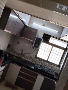 Kitchen Image of 625 Sq.ft 2 BHK Apartment / Flat for rent in Ideal Pristine Tower, Kasarvadavali Thane for Rs. 30000