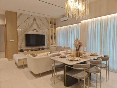 Living Room Image of 1050 Sq.ft 3 BHK Apartment / Flat for rent in Purva Clermont, Chembur Mumbai for Rs. 140000
