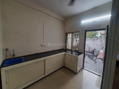 Kitchen Image of 1300 Sq.ft 3 BHK Builder Floor for rent in Limbodi Indore for Rs. 18000