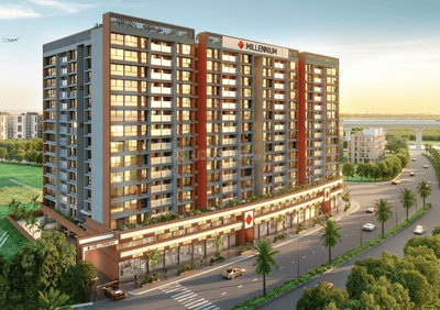 Image of 1925 Sq.ft 3 BHK Apartment / Flat for sale in One Millennium, Panvel, Navi Mumbai for Rs. 19500000