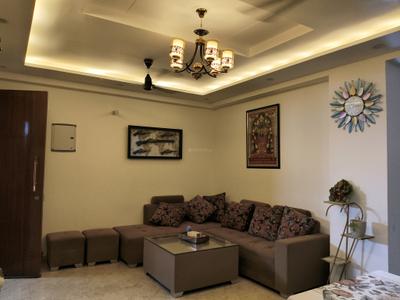 Living Room Image of 1200 Sq.ft 3 BHK Builder Floor for rent in Sector 14 Gurgaon for Rs. 50000