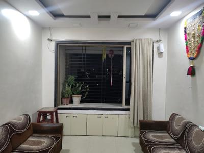 Living Room Image of 540 Sq.ft 1 BHK Apartment / Flat for rent in Rosa Gardenia, Kasarvadavali Thane for Rs. 16600