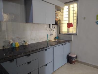 Kitchen Image of 1000 Sq.ft 1 BHK Builder Floor for rent in Mahalakshmi Nagar Indore for Rs. 20000