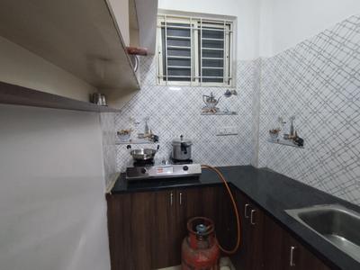 Kitchen Image of 550 Sq.ft 1 BHK Apartment / Flat for rent in BTM Layout Bengaluru for Rs. 22000
