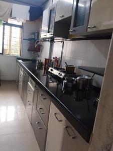 Kitchen Image of 800 Sq.ft 1 BHK Apartment / Flat for rent in Hari Om Nagar Thane for Rs. 30000