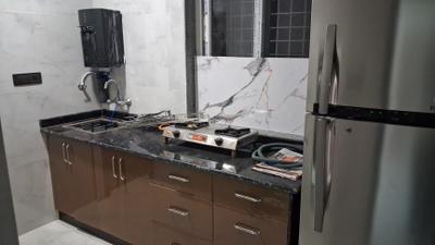 Kitchen Image of 350 Sq.ft 1 RK Builder Floor for rent in Sarita Vihar New Delhi for Rs. 28000