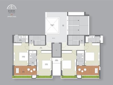 Image of 2916 Sq.ft 3 BHK Apartment / Flat for sale in Sculpture, Ognaj, Ahmedabad for Rs. 16500000