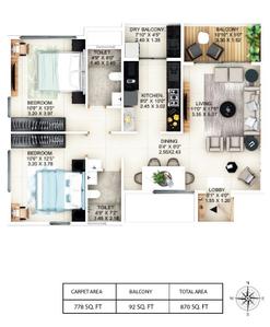 Image of 1175 Sq.ft 2 BHK Apartment / Flat for sale in SV Rambaug Co Hsg Society, Kothrud, Pune for Rs. 16500000