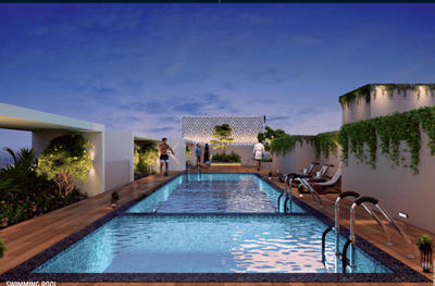 Image of 977 Sq.ft 2 BHK Apartment / Flat for sale in Meriton Heights, Mamurdi, Pune for Rs. 6900000