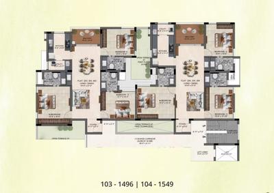 Image of 1499 Sq.ft 3 BHK Apartment / Flat for sale in Mylapore, Chennai for Rs. 31800000