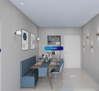 Living Room Image of 1096 Sq.ft 3 BHK Apartment / Flat for sale in Kalpataru Vivant, Jogeshwari East Mumbai for Rs. 35000000