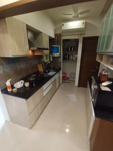Kitchen Image of 1050 Sq.ft 2 BHK Apartment / Flat for rent in Avirat Silver Casa, Ghatlodiya Ahmedabad for Rs. 30000