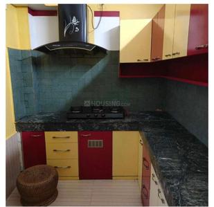 Kitchen Image of 600 Sq.ft 1 BHK Independent House for rent in Silphukuri Guwahati for Rs. 18000