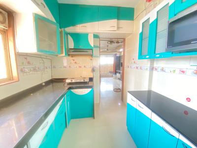 Kitchen Image of 800 Sq.ft 1 BHK Apartment / Flat for rent in Thane West Thane for Rs. 24999