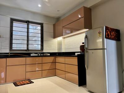 Kitchen Image of 1000 Sq.ft 3 BHK Apartment / Flat for rent in Shaligram Prime, South Bopal Ahmedabad for Rs. 52000