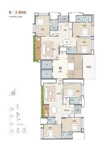 Image of 2062 Sq.ft 3 BHK Apartment / Flat for sale in Pal, Surat for Rs. 9899662