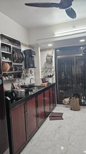 Kitchen Image of 1400 Sq.ft 2 BHK Apartment / Flat for rent in Gajra Bhoomi Paradise, Sanpada Navi Mumbai for Rs. 75000