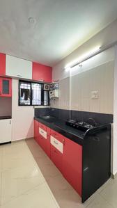 Kitchen Image of 700 Sq.ft 1 BHK Apartment / Flat for rent in Shree Nagari, Dhanori Pune for Rs. 21000
