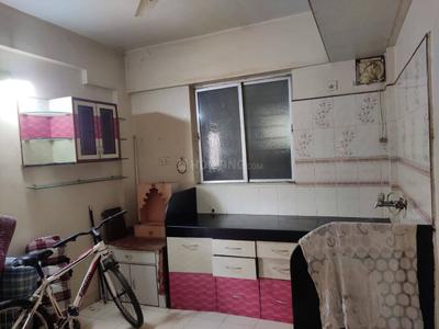 Kitchen Image of 620 Sq.ft 1 BHK Apartment / Flat for rent in Gagan Vihar, Ganga Dham Pune for Rs. 27000