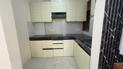 Kitchen Image of 1350 Sq.ft 3 BHK Builder Floor for rent in Rajpur New Delhi for Rs. 24999