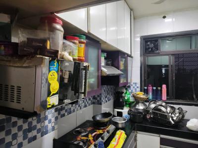 Kitchen Image of 750 Sq.ft 1 BHK Apartment / Flat for rent in Puraniks Aarambh, Kasarvadavali Thane for Rs. 16712