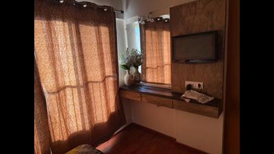 Bedroom Image of 1350 Sq.ft 3 BHK Apartment / Flat for rent in Adani The Meadows, Shantigram Ahmedabad for Rs. 41200