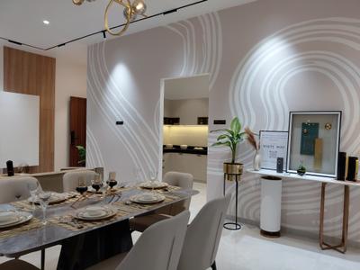 Dining Area Image of 1500 Sq.ft 3 BHK Apartment / Flat for sale in K Raheja T9 Chronos and T10 Supremus Phase 1 Of Raheja Reserve being Buildings T7 T8 T9 T10 in RV Premiere, Mohammed Wadi Pune for Rs. 19100000