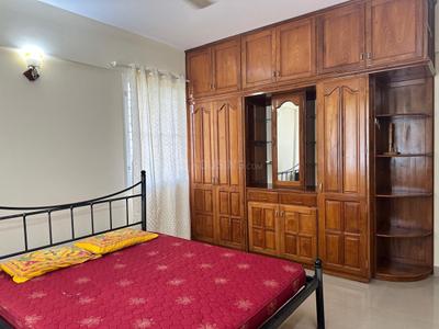 Bedroom Image of 1445 Sq.ft 3 BHK Apartment / Flat for rent in Confident Althena, Menamkulam Thiruvananthapuram for Rs. 29000