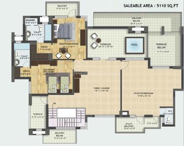Image of 1800 Sq.ft 3 BHK Apartment / Flat for sale in BPTP Park Grandeura, Sector 82, Faridabad for Rs. 21000000