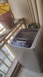Balcony Image of 650 Sq.ft 1 BHK Apartment / Flat for rent in Krishna Heights, Ghansoli Navi Mumbai for Rs. 45000