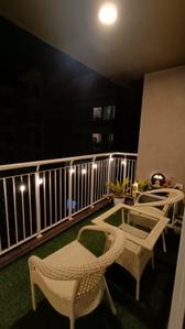 Balcony Image of 1750 Sq.ft 3 BHK Apartment / Flat for rent in L And T Olivia At Raintree Boulevard, Sahakara Nagar Bengaluru for Rs. 77000