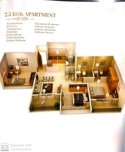 Image of 1000 Sq.ft 2 BHK Apartment / Flat for sale in Ravinanda 37, Kondhwa, Pune for Rs. 6500000